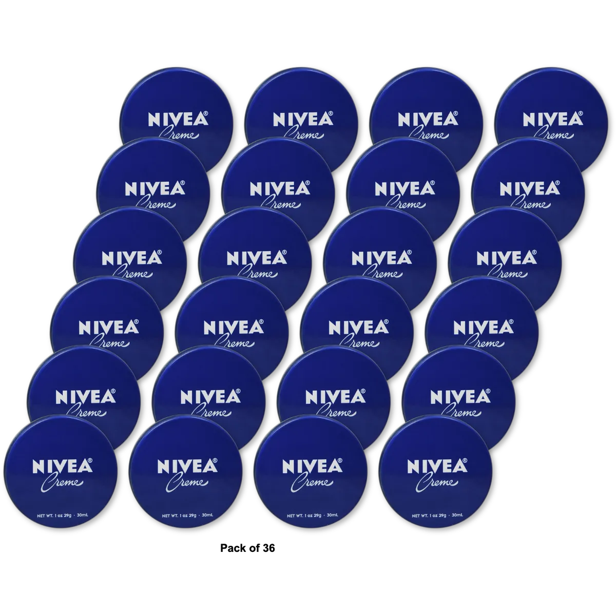 Nivea Cream Body Face & Hand Moisturizing Cream 1Oz (Pack of 36)
