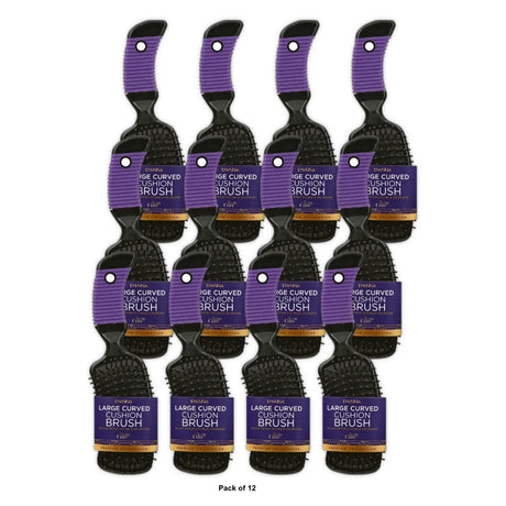 Donna Collection Curved Cushion Brush 1 Ea nan (Pack of 12)