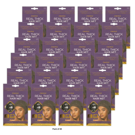 Donna Collection Titan Thick Hair Net Black 1 Ea nan (Pack of 48)