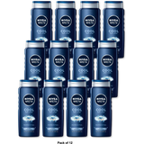 Nivea For Men Body Wash Cool 16.9Oz (Pack of 12)