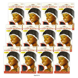 Donna Collection Premium Satin Bonnet Large Black nan (Pack of 288)