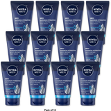 Nivea For Men Double Action Moisture Rich Face Wash Vitamin Enriched 5Oz (Pack of 12)