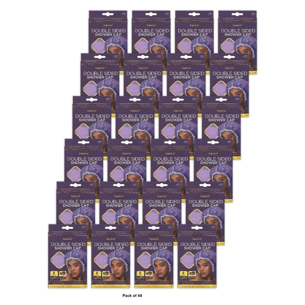Donna Double Sided Shower Cap 1 Ea nan (Pack of 48)