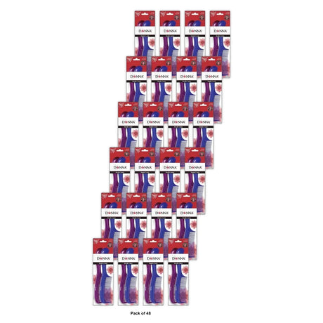 Donna Handle Combs Assorted Colors 2 Ea nan (Pack of 48)