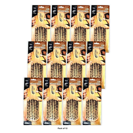 Titan Hard Club Wooden Brush #742 nan (Pack of 12)