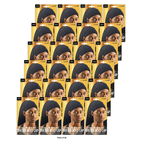 Titan Sport Satin Lined Dreadlock Cap - 1.0 EA nan (Pack of 48)