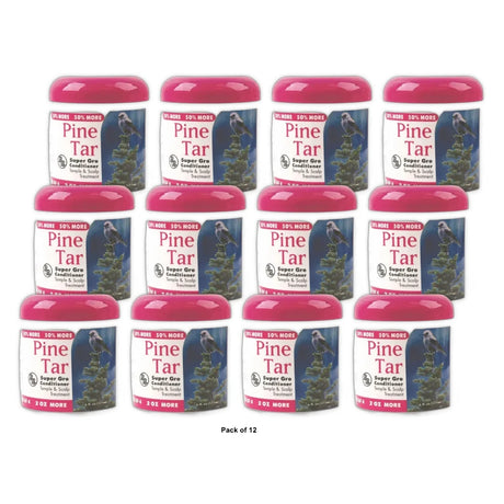 Bronner Brothers Pine Tar Super Gro Conditioner  6 oz 6 Fl. Oz (Pack of 12)