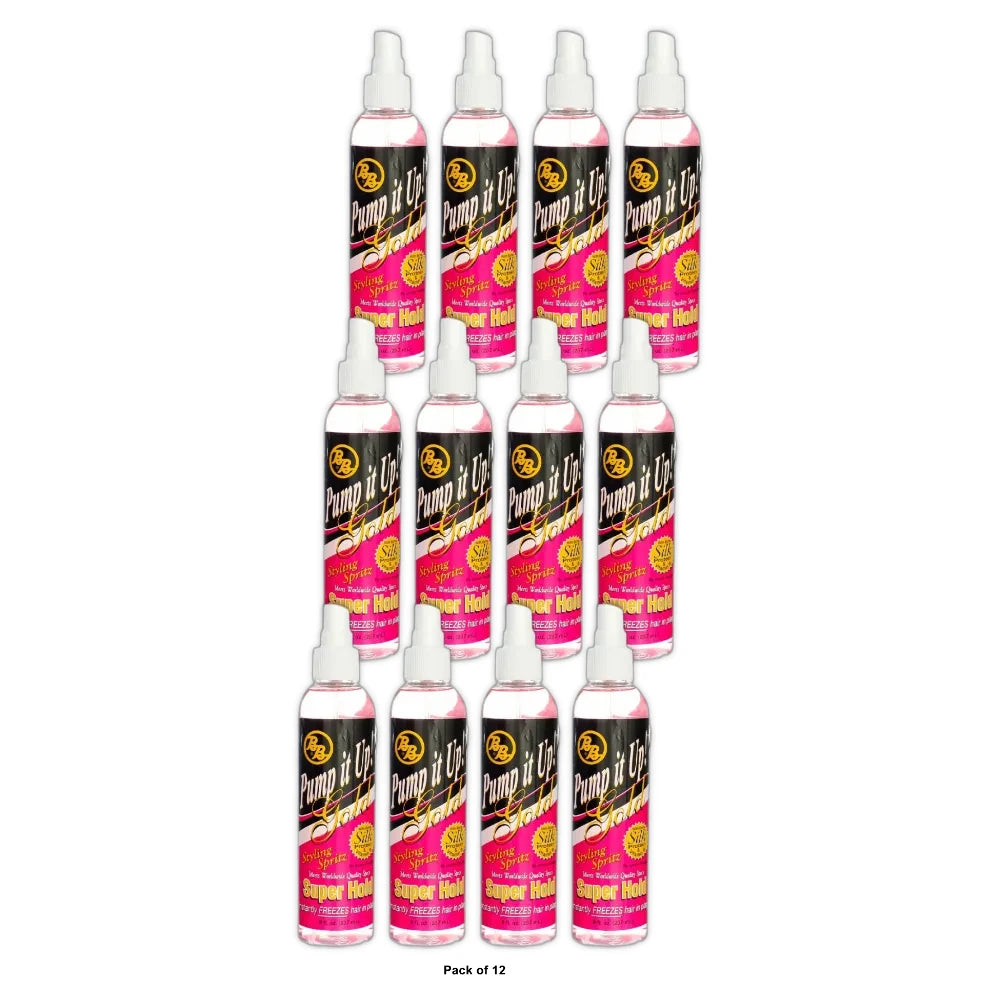 Bronner Brothers Pump It Up Spritz Gold 8 Fl. Oz (Pack of 12)