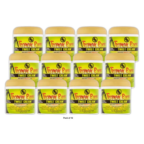 Bronner Brothers Tropical Roots Twist Cream 6 Fl. Oz (Pack of 12)