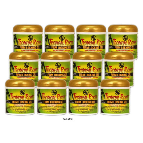 Bronner Bros BB Tropical Roots Locking Gel Frizz Free Female 6 Fl. Oz (Pack of 12)
