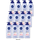 Nivea Oil Infused Lotion Cherry Blossom and Jojoba Oil For Skin 16.9Oz (Pack of 12)