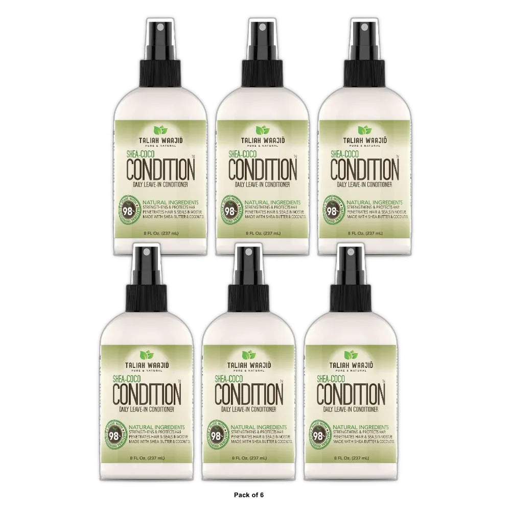 TALIAH WAAJID - Shea-Coco Condition Daily Leave-In Conditioner 8 Fl. Oz (Pack of 6)