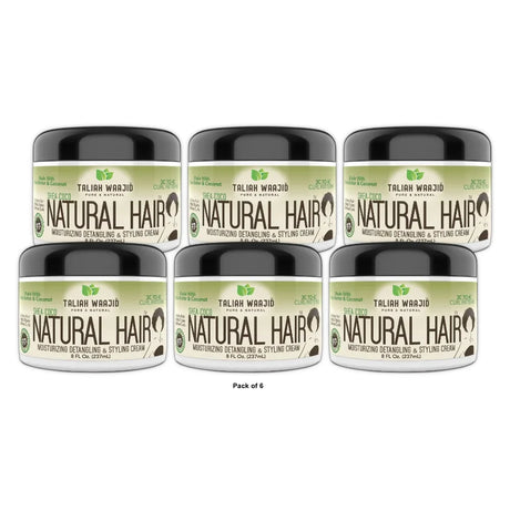 Taliah Waajid Shea-Coco Natural Hair Style Cream Jar 8 Fl.  Oz (Pack of 6)