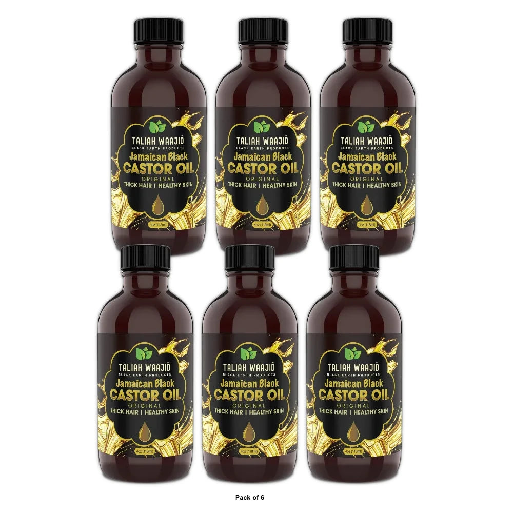 Taliah Waajid Black Earth Products Jamaican Black Castor Oil Original  4oz 4 Oz (Pack of 6)