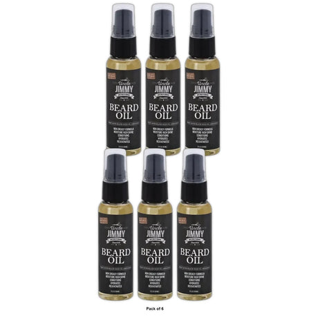 Braids Weaves & Things Uncle Jimmy Beard Oil  2 oz 2 Fl. Oz (Pack of 6)