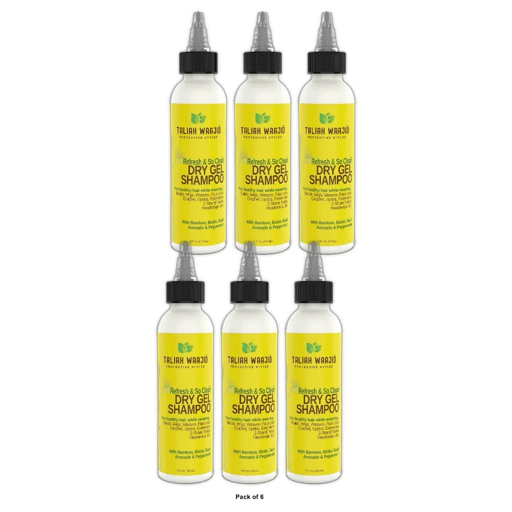 Taliah Waajid Protective Styles Dry Gel Shampoo 4oz 4 Fl. Oz (Pack of 6)