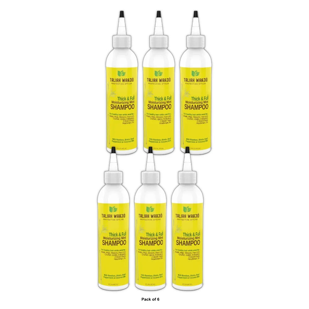 Taliah Waajid Protective Styles Moisturizing Mint Clarifying Adult Daily Shampoo 8 Fl. Oz (Pack of 6)