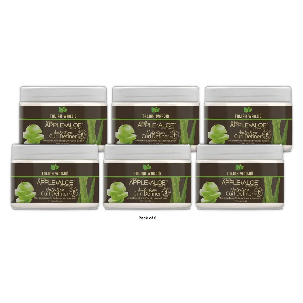 Taliah Waajid Nutrition Curl Definer Hair Styling Cream with Green Apple  12 fl 12 Fl. Oz (Pack of 6)