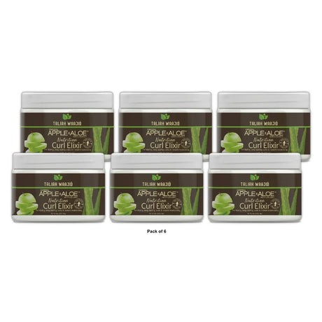 Taliah Waajid Green Apple & Aloe Nutrition Curl Enhancing Hair Styling Cream wit 12 Fl. Oz (Pack of 6)