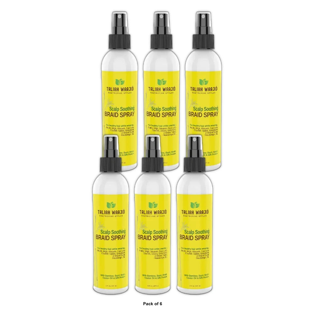 Taliah Waajid Protective Styles Scalp Soothing Braid Spray  8 Oz 8 Fl. Oz (Pack of 6)