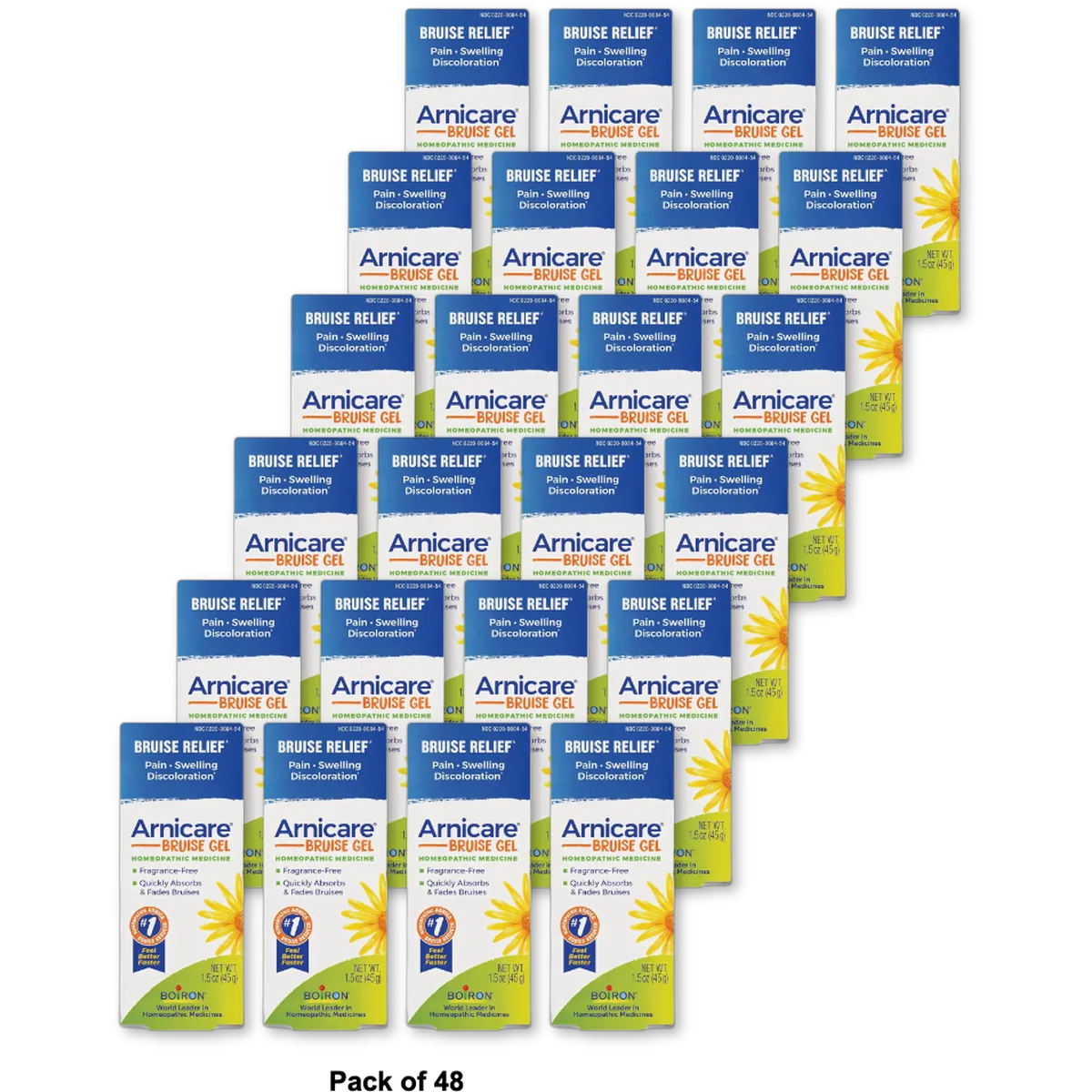 Boiron Arnicare Bruise Homeopathic Relief Gel 1.5Oz (Pack of 48)