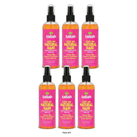 Taliah Waajid Love My Natural Hair Honey Dew Leave-In Conditioner & Curl Refresh 12 Fl. Oz (Pack of 6)