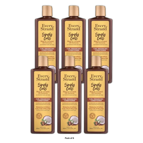 Every Strand Simply Curls Curl Enhancing Conditioner 13.5 Fl. Oz (Pack of 6)