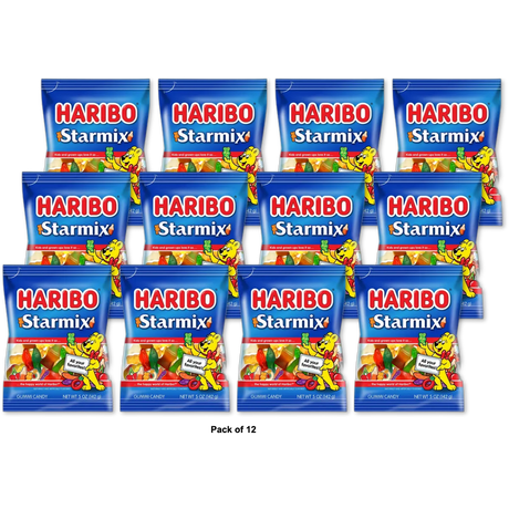 Haribo Star Mix Gummi Candy Assorted 5Oz (Pack of 12)