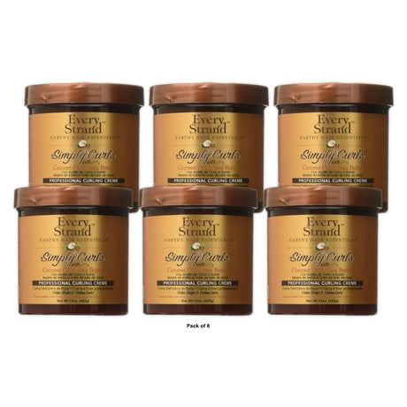 Every Strand Simply Curls Professional Curling Creme  15 oz.  All Hair Type  Moi 15 Oz (Pack of 6)