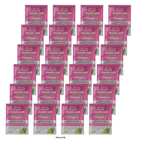 Every Strand Keratin with Aloe + Vitamin E Hair Masque for Chemically Treated Ha 1.75 Oz (Pack of 36)