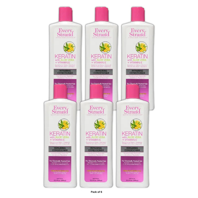 Every Strand Earthy Hair Essentials Daily Conditioners with Aloe  Keratin and Vi 13.5 Fl. Oz (Pack of 6)