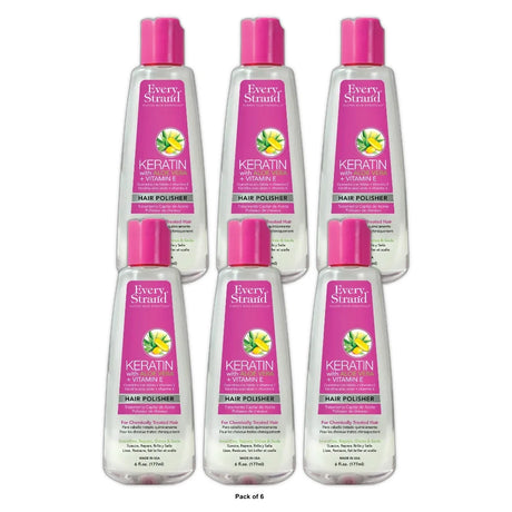 Every Strand Keratin with Aloe Vera + Vitamin E Hair Polisher  6oz.  All Hair Ty 6 Fl. Oz (Pack of 6)