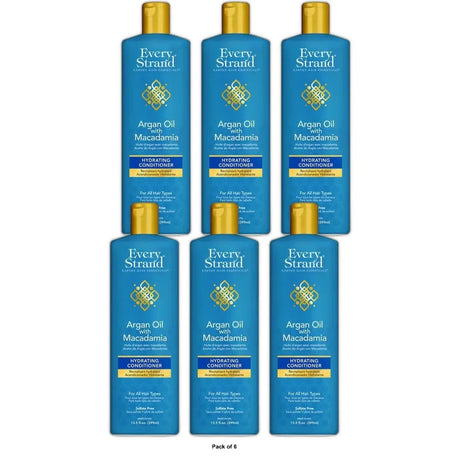 Every Strand Argan Conditioner 13.5 oz.  All Hair Types  Moisturizing 13.5 Fl. Oz (Pack of 6)
