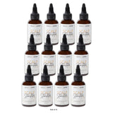 BASK & LATHER Scalp Stimulator Hair Growth Oil  Cold Pressed Oils Including Mint 2 Fl. Oz (Pack of 12)