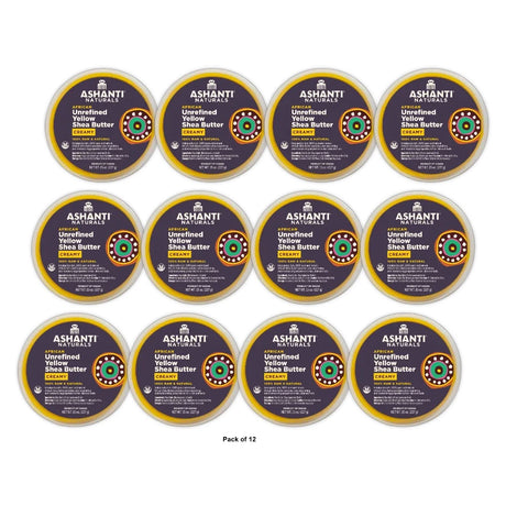 Unrefined African Soft & Creamy Yellow Shea Butter - 15 oz. 15 Oz (Pack of 6)