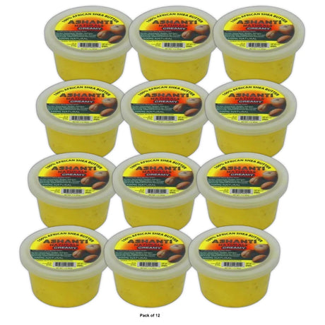 Unrefined African Soft & Creamy Yellow Shea Butter - 3oz. 3 Oz (Pack of 24)