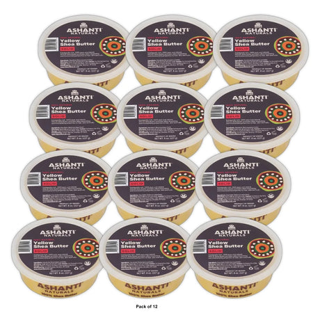 Unrefined African Solid Shea Butter - 8 oz. 8 Oz (Pack of 12)