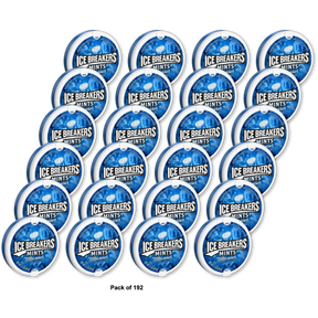 Ice Breakers Sugar Free Mints Coolmint Containers 1.5Oz (Pack of 192)