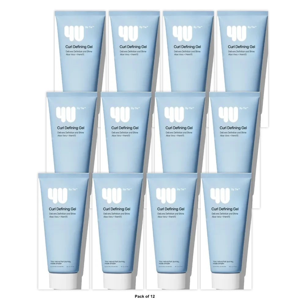 4U by Tia Curl Defining Hair Gel - 6.7oz 6 Fl. Oz (Pack of 12)