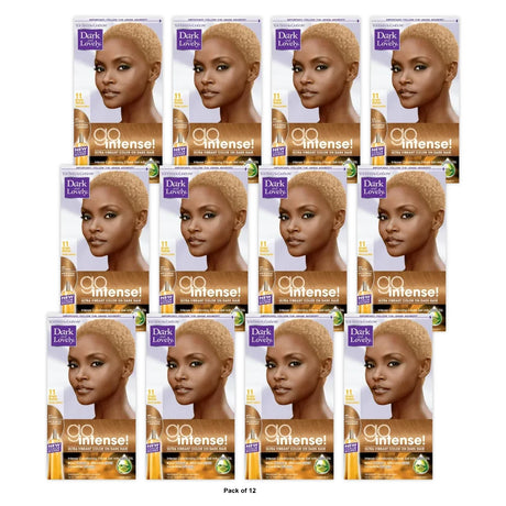 Dark and Lovely Go Intense! Hair Color Kit  Bright Blonde 1 ea nan (Pack of 12)