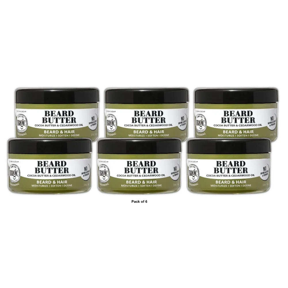 Magic Grooming Moisturizing Beard Butter 3.5 Oz (Pack of 6)