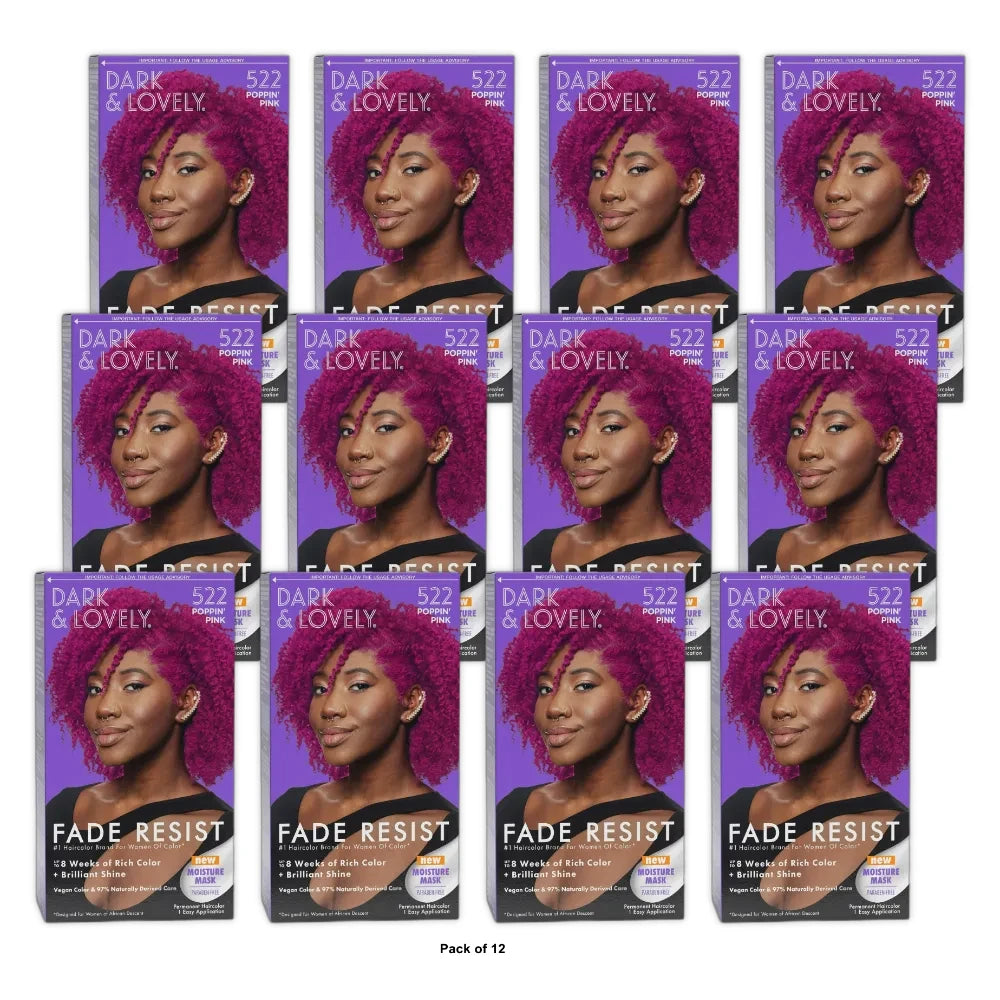 SoftSheen-Carson Dark & Lovely Fade Resist Hair Color  522 Poppin Pink nan (Pack of 12)