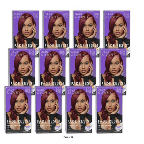 Dark and Lovely Fade Resist Rich Conditioning Hair Color - 506 Reality Red nan (Pack of 12)