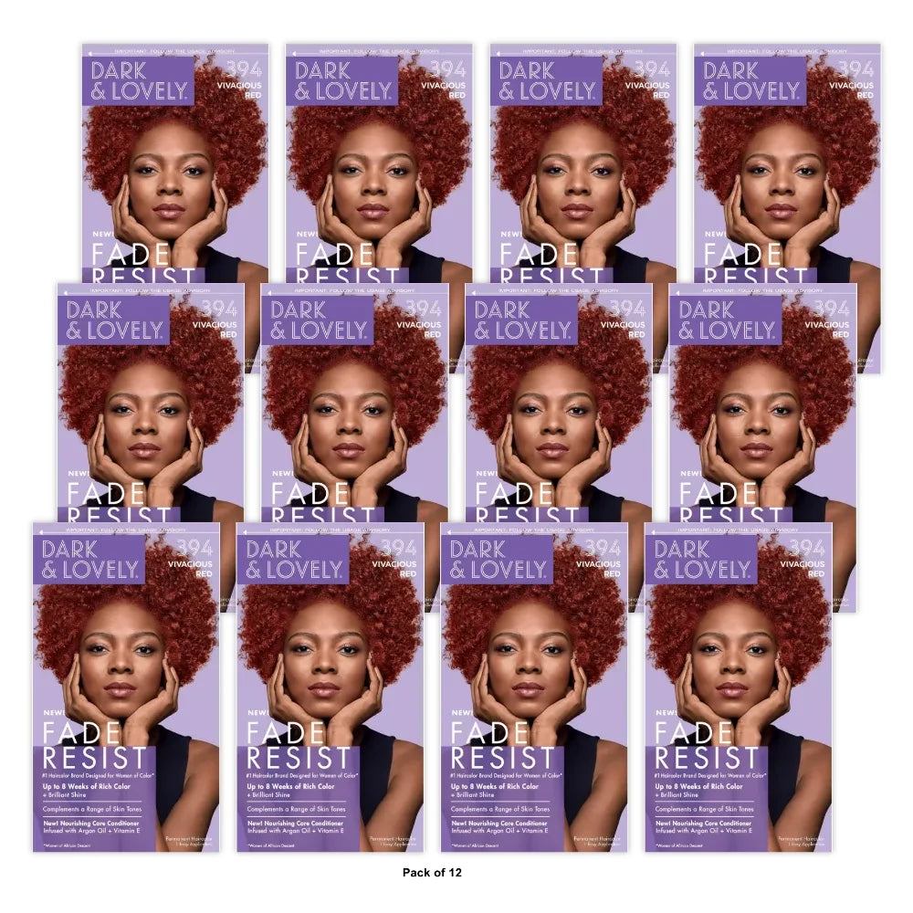 SoftSheen-Carson Dark & Lovely Fade Resist Hair Color  394 Vivacious Red nan (Pack of 12)