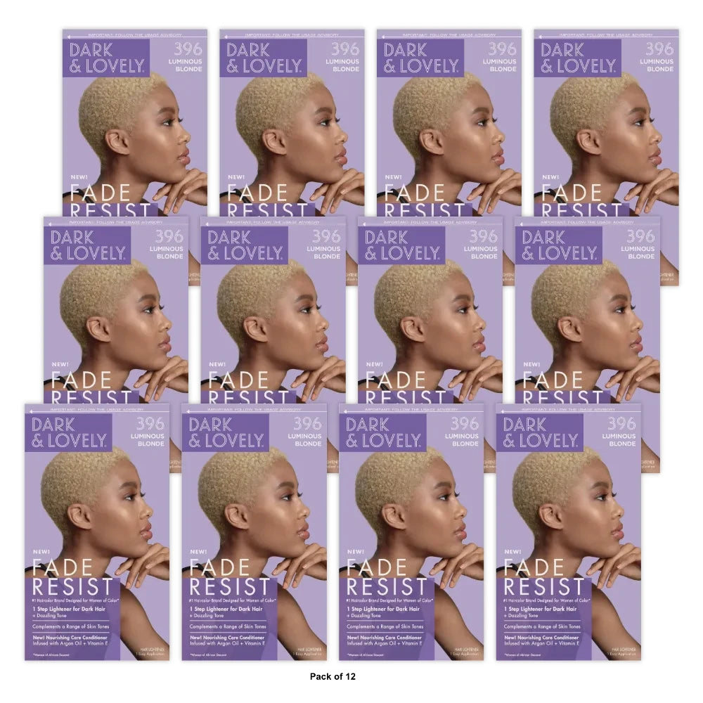 Dark and Lovely Fade Resist Permanent Hair Color - 396 Luminous Blonde nan (Pack of 12)