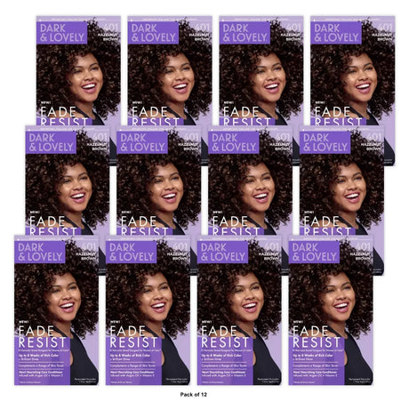 Dark and Lovely Fade Resist Permanent Hair Color - 401 Hazelnut Brown nan (Pack of 12)