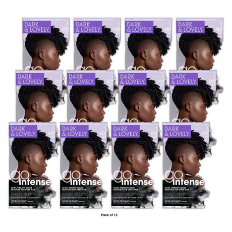 Dark and Lovely Go Intense Ultra Vibrant Color  Unisex  Permanent Hair Color  68 nan (Pack of 12)