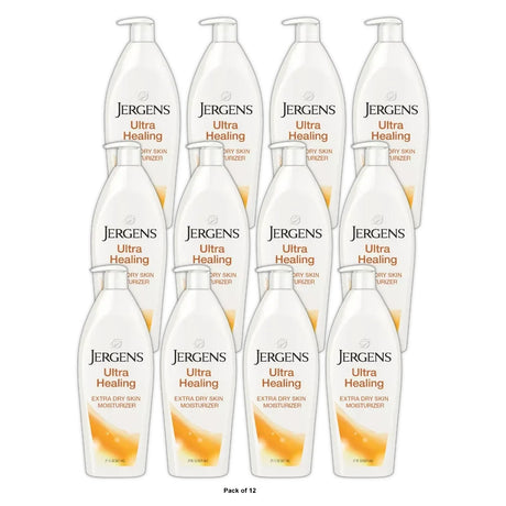 Jergens Ultra Healing Body Lotion Moisturizer for Dry Skin with Vitamins C 21 Fl. Oz (Pack of 12)