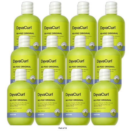 DevaCurl No-Poo® Original Zero Lather Cleanser For Rich Moisture 12 Fl. Oz (Pack of 12)
