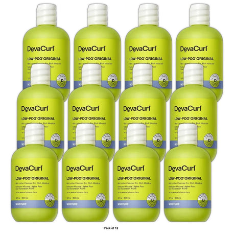 DevaCurl Low-Poo Cleanser - 12 fl oz 12 Fl. Oz (Pack of 12)